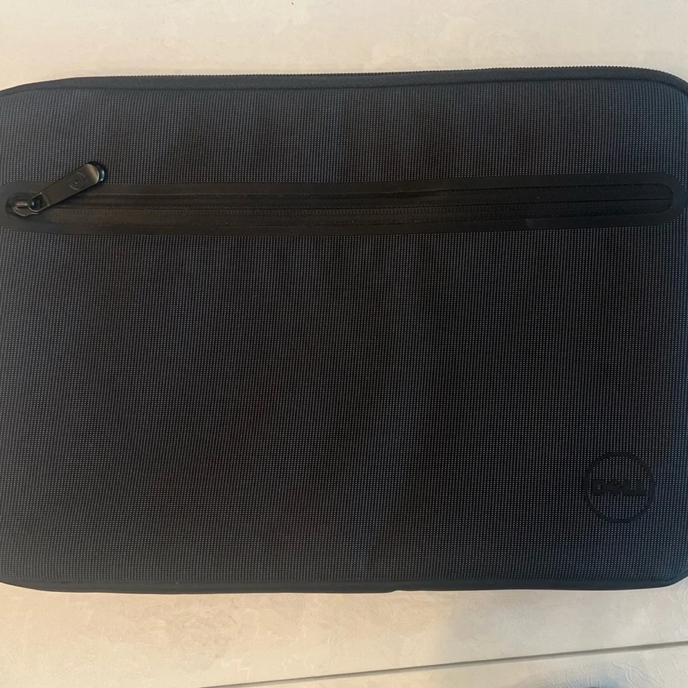 Dell Black Neoprene Tablet Sleeve Case Padded with Zip Pocket